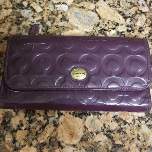 Purple coach wallet